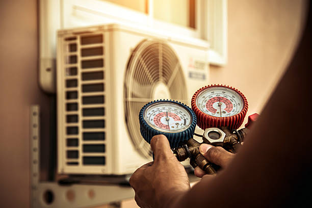 Professional Hvac technician working in Genoa, NY
